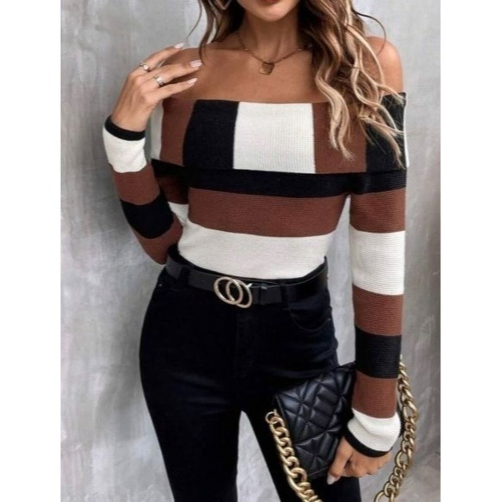 Off Shoulder Pullovers - image 1